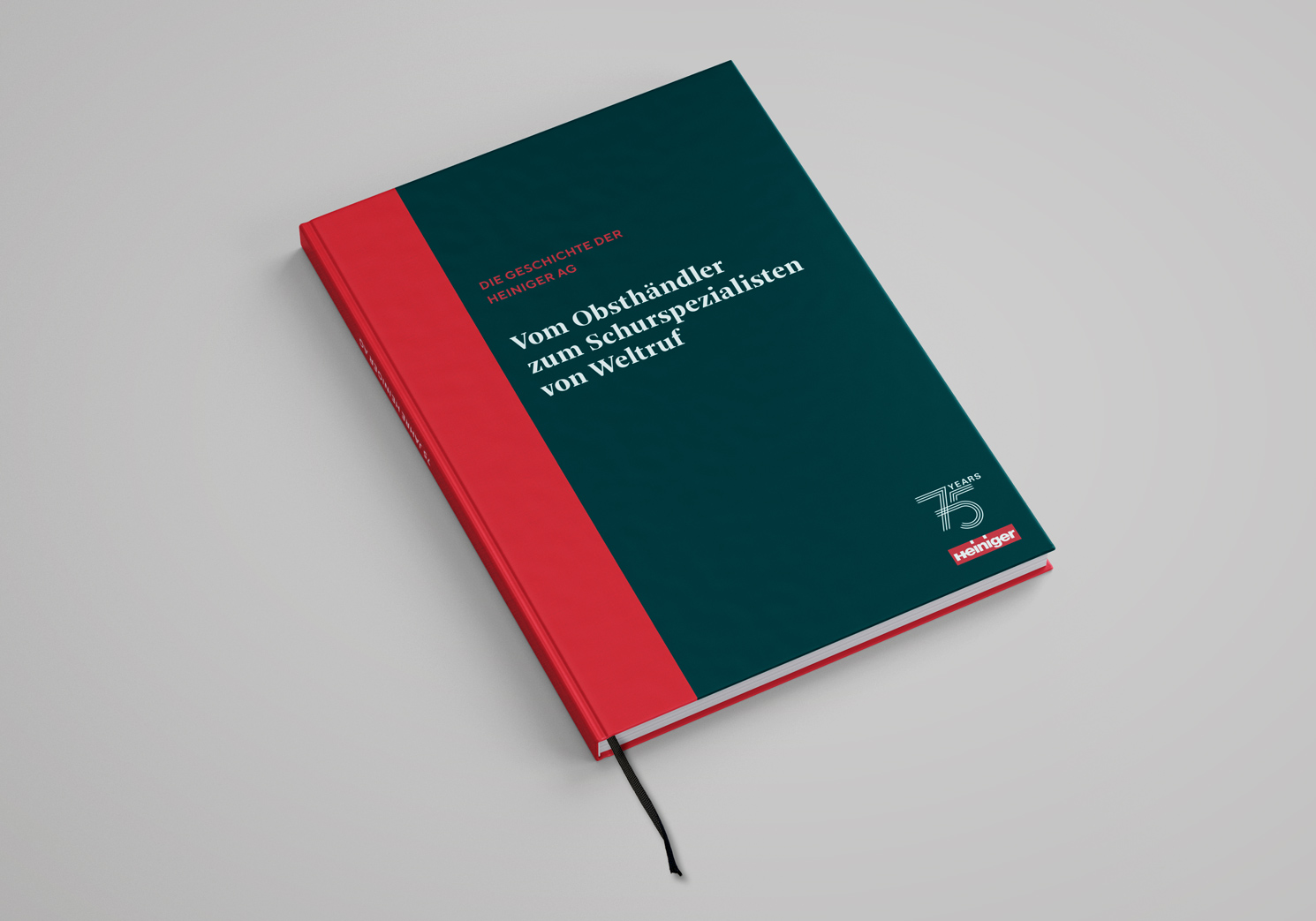 Heiniger AG, Jubiläumsbuch Cover, Editorial Design